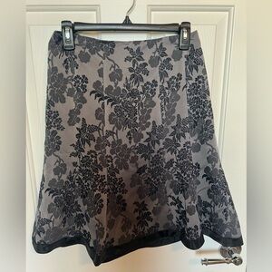 EUC Ann Taylor Petite Floral Print Lined Skirt size 4P